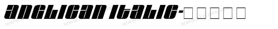Anglican Italic字体转换